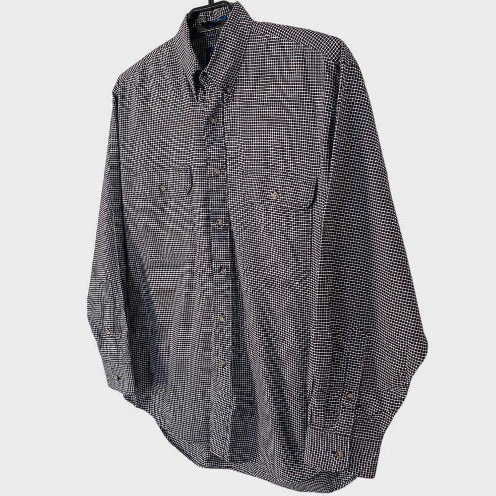 Pendleton Button-Down Shirt Green Micro Check Men… - image 2